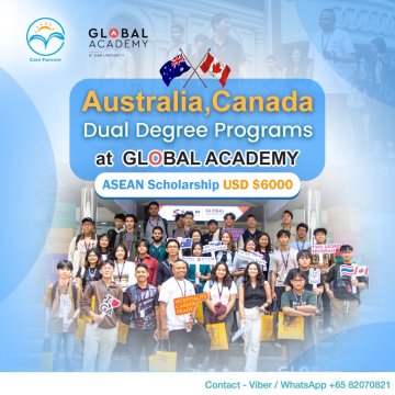 You can now apply for the September Intake at Global Academy @ Siam University, with a USD 6,000 Scholarship available!