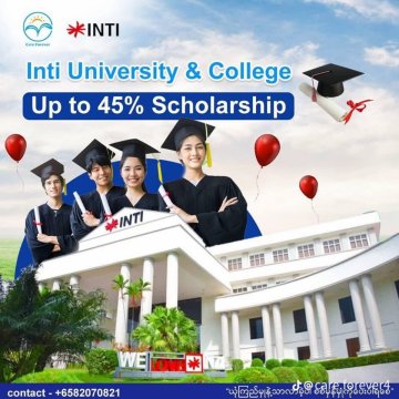 Have you heard the news? INTI International University & Colleges is now offering scholarships of up to 45% for international students!